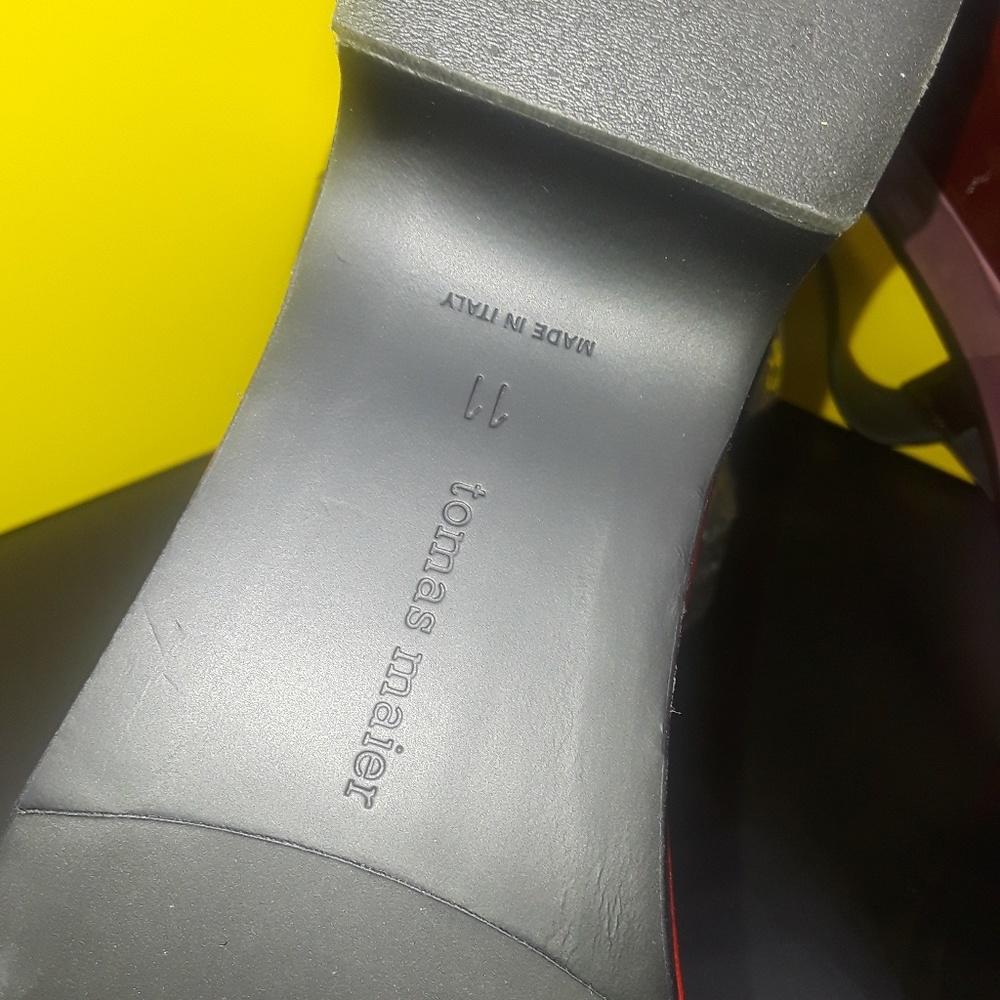 Tomas Maier Patent Color Block Platform Heel - image 5